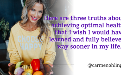 Here are three truths about achieving optimal health